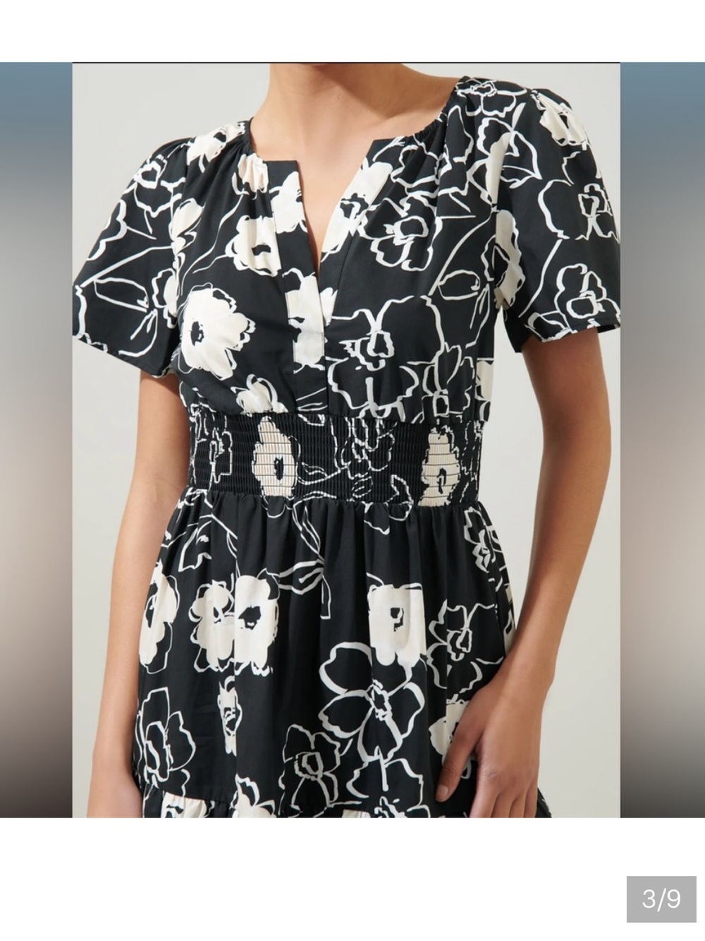 Sugarlips Palmer floral tiered maxi dress sz M - Picture 2 of 8